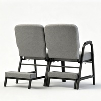 Fundas para Sillas de Púlpito de Iglesia, Sillas de Rodilla para Iglesia con Patas Metálicas Plateadas y Acolchadas, Venta al Por Mayor