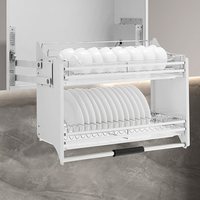 Armários De Parede De Cozinha Cestas Pull-Out De Elevação Armários De Parede Superior Cestas Pull-Out Verticais Racks De Armazenamento De Tampão De Elevação