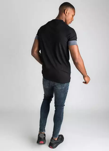 T-shirt de sport en gros pour homme, gris, personnalisé - Product Image 6