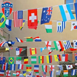 Bandera de los 32 Equipos de la Copa Mundial, Bandera Nacional de Poliéster de 12 m, Decoración Colgante para Fanáticos del Fútbol, Fiestas Deportivas, Decoración de Bares - Product Image 2