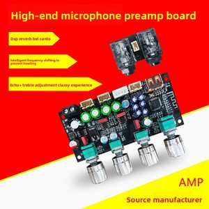 Carte d'amplification de puissance AMP Mike Front Board, carte de réverbération karaoké, carte de mixage DSP pour microphone K Song Singing, anti-Feedback, fabriqué en Chine - Product Image 2