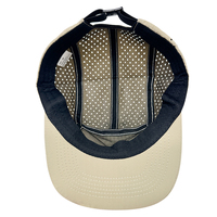Casquette de camping à cinq panneaux en nylon non structurée, séchage rapide, personnalisable, pour sports de plein air, course à pied, casquette de camping à 5 panneaux