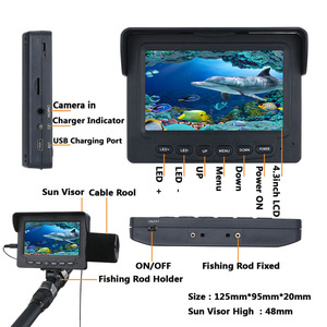 15M 1200TVL 魚群探知機水中釣りカメラ 4.3 インチモニター 6 個 6W IR LED ナイトビジョンカメラ釣り用 - Product Image 4