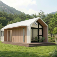 Casas en Miniatura, Casas Modulares, Hoteles Resort Modernos, Diseño Moderno de Mediados de Siglo, Completamente Amuebladas, Estructuras de Panel Sándwich