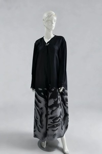 เสื้อผ้าแฟชั่นใหม่อาบายามุสลิมพร้อมผ้าโปร่งด้านเดียวสำหรับฤดูร้อนตลาดตะวันออกกลาง - Product Image 2