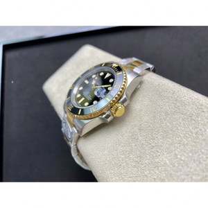 Reloj Mecánico Automático al por Mayor, Resistente al Agua, 40 mm, Movimiento 3135, Dos Tonos, Dorado y Negro, Cerámica, Buceo, Acero 904L - Product Image 4