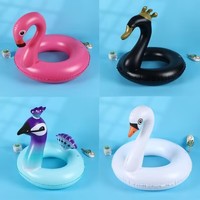 Bouée gonflable en PVC en forme de flamant rose pour adultes, adolescents et enfants - Idéale pour les fêtes à la plage - Fabriquée en Chine