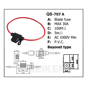 Mini ô tô xe trong dòng 12V cấu hình thấp tiêu chuẩn Micro ATM ACN ACS ACZ Lưỡi Cầu Chì tap xe tự động cầu chì chủ - Product Image 4