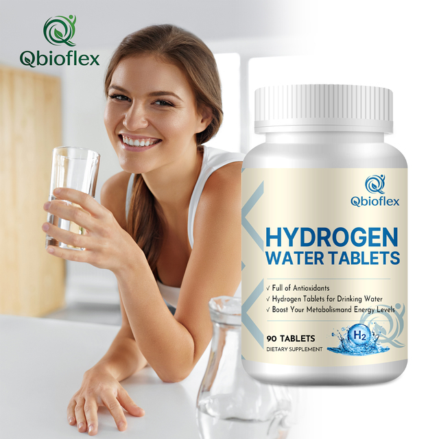 Qbioflex Custom OEM Hydrogen Water Tablets for Drinking Water Fast Dissolving Brain Supplement Molecular Hydrogen Tablets