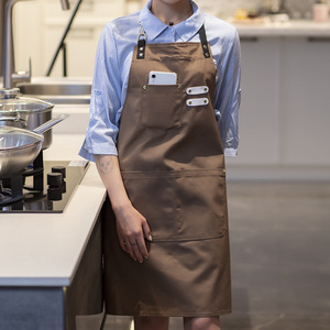 Biểu Tượng Tùy Chỉnh Vải Đầu Bếp Bông Bồi Bàn Unisex Đồng Phục Nấu Ăn Nhà Bếp Thanh Tạp dề Làm Việc Dài Thương Mại Cafe Nhà Hàng Tạp dề - Product Image 1