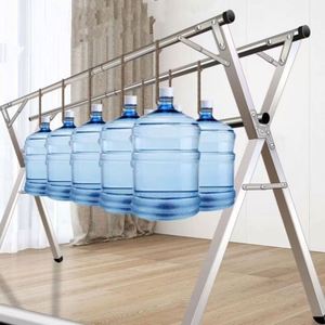 Double Pole X Type Outdoor Folding Clothes Drying Rack Hanger Indoor Steel Clothes Bedroom Display Rack - Product Image 1
