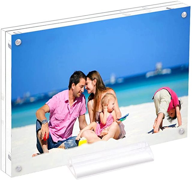New Style Acrylic Photo Picture Frame with Magnetic Sexy Six Photo Frame