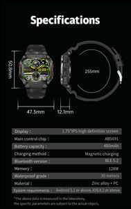 Relógio Inteligente HT34 Atacado Fornecimento de Fábrica Chinesa Frete Grátis Chamada de Voz Monitoramento de Frequência Cardíaca Ultra Smart Band para Homens e Mulheres - Product Image 5