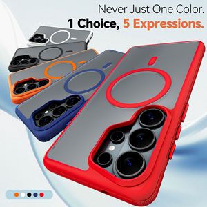 Étui en silicone TPU PC avec charge magnétique sans fil pour <span class=keywords><strong>Samsung</strong></span> S26 S25 S24 S23 S22 <span class=keywords><strong>S21</strong></span> S20 FE Ultra Plus Note 20 10 - Product Image 4