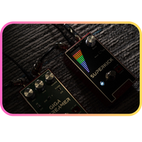 Pédale de booster de guitare Superkick de haute qualité en métal transparent, amplificateur de signal, couche de tonalité, tonalité indépendante, indicateur de niveau