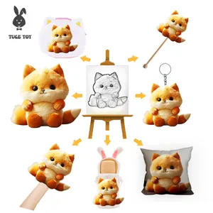 Dễ thương phim hoạt hình mềm búp bê sang trọng Đồ chơi Keychain dễ thương chim cánh cụt ếch ong trang trí sang trọng Keychain đồ chơi sang trọng Keychain