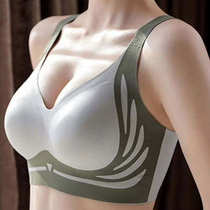 No Steel Ring Bralette Wireless <strong>Lilt</strong> Traceless Bra Large Chest Push-up Bras Anti-sagging Sleeping Women's Bra for Women Seamless - Product Image 1