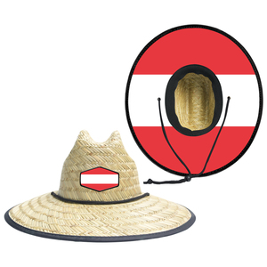 <span class=keywords><strong>หมวก</strong></span>ฟางชายหาดสีธงชาติออสเตรียและปารากวัยสำหรับผู้ชายและผู้หญิงจาก JAKIJAYI ขายส่ง - Product Image 1