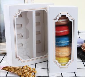 Ôn Châu Trung Quốc Cung Cấp Bán Buôn Hộp Giấy Trắng Với Cửa Sổ PVC Hộp Bao Bì Chất Lượng Cao Cho <span class=keywords><strong>Macaron</strong></span> - Product Image 2