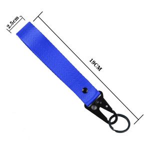 <b>Custom</b> Fashionable Durable Eco-Friendly Polyester Badge Holder <b>Keychain</b> Strap Wrist Short Lanyard with Eagle Design Carabiner - Product Image 6