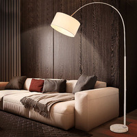 Lampadaire sur Pied LED Moderne et Créatif de Bonne Qualité avec Bras Long pour Bureau et Décoration de Salon