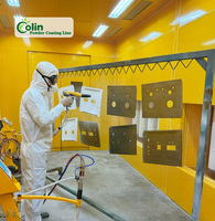 Ligne de peinture en poudre spécialisée pour jantes de voiture, pour la remise à neuf des jantes