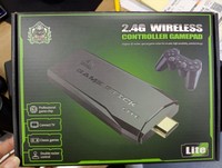 Mini console rétro 64 Go, consoles de jeux vidéo sans fil, 4K HD, M8 Game Stick Lite avec manette intégrée, plus de 20000 jeux pour PS1/SFC/FC