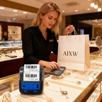 Impresora de Etiquetas Térmicas Inalámbrica Mini AIXW de 58 mm, Impresora Portátil de Etiquetas para Tiendas Minoristas, para Etiquetado de Pequeñas Empresas, en Stock