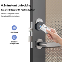 Kunci Pintar LED T5577 dengan Kartu IC, Dapat Disesuaikan, untuk Hotel, Apartemen, Airbnb, dan Pintu Kayu, Dilengkapi Sistem Hotel Gratis