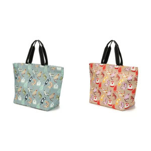 Bolsa de mano plegable reutilizable con estampado de dibujos animados de moda, bolso grande portátil y plegable - Product Image 1