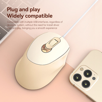 Harga Terjangkau V2 Mouse Optik 3D Berkabel 1200DPI 4-Tombol Bisnis Laptop PC Desktop Mini Pink Antarmuka USB Tahan Air Logo Kustom