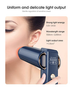 IPL Handset penghilang rambut elektrik keren es, Epilator Inggris penggunaan rumah tangga layar sentuh teknologi safir bebas rasa sakit - Product Image 3