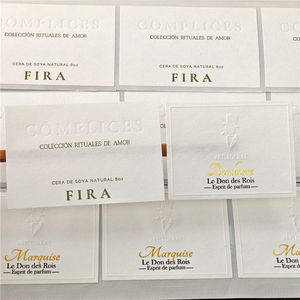 Etiquetas de Papel Especial con Textura Mate Personalizadas BONI Eco, Impresión de Logotipo, Estampado Dorado, Relieve, Adhesivas, para Marca - Product Image 3