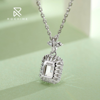 Collier pendentif en forme de flacon de parfum Rochime Fashion Jewelry, argent sterling 925 plaqué rhodium, zircon 5A, accessoires de bijoux