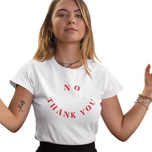 Camiseta de calidad para mujer, talla personalizada, manga corta, tejido transpirable, venta al por mayor, estampado de letras divertidas, estilo informal sencillo estético - Product Image 1