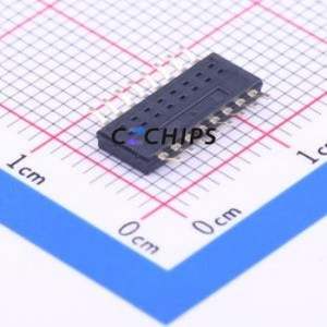 DHNF-08-V-T/R DIP Switch SMD-16P,4.5x11.4mm Switch Flat Toggle, Groove Type Single Pole Single Throw 8 1.27mm - Product Image 2