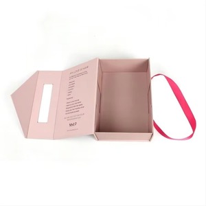 Caja de embalaje de cartón rígido con asa de cinta, apta para unión magnética y personalizable según los requisitos. - Product Image 3