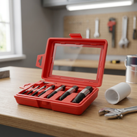Kit d'extracteurs de vis cassées et outils de réparation de robinets pour conduites d'eau domestiques