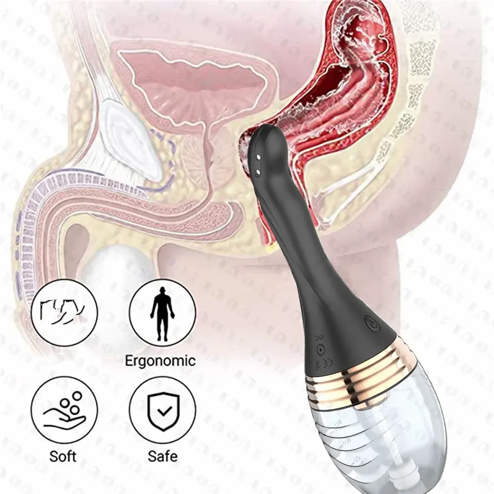 Автоматическая электрическая клизма, влагалище и анальный очиститель, дизайн, Медицинская резиновая гигиена, анальная секс-игрушка, клизма