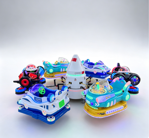 Manège Rotatif Électrique pour Enfants à 6 Places avec Lumières LED, <span class=keywords><strong>Voiture</strong></span> Rotative d'Extérieur pour Carnaval et Aire de Jeux - Product Image 2