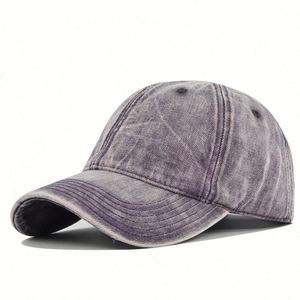 Casquettes de baseball brodées ajustables en coton lavé à 6 panneaux pour sports de plein air, de haute qualité, cadeau promotionnel - Product Image 4