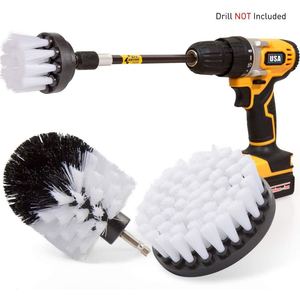 Ensemble de brosses pour perceuse électrique, outil de polissage à poils en nylon, 3 pièces, pour le nettoyage domestique - Product Image 1