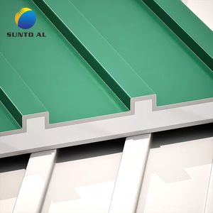 Sunto Hiện Đại Màu Xanh Lá Cây Nhôm Roof Bảng Điều Chỉnh Chống Thấm Nước Chống Cháy Bên Ngoài Kim Loại Vật Liệu Xây Dựng Cho Khách Sạn Bánh Sandwich Tường Phong Cách - Product Image 6