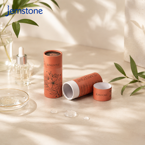 Custom Size Printed Luxury Cylinder Tube Packaging <b>Box</b> Kraft Cardboard Skin Care Essential Oil Perfume Paper Tube - Product Image 2