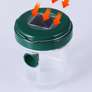 Nouveau design de pièges à mouches des fruits en plastique à luminescence à énergie solaire piège à mouches étanche de haute qualité pour tuer les parasites - Product Image 4