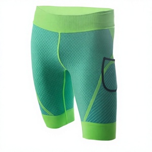 JAC22 DK2502 Summer Men's Casual Sports Elastic Waist Knitted 100% Polyester Breathable Mid Waist Printed Quick Drying <b>Shorts</b> - Product Image 2