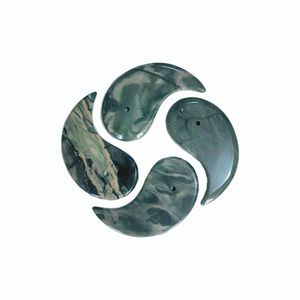 Nouveautés Outils de soin de la peau Outils de massage du visage Planche GuaSha en forme de lune Pierre d'agate mousse Gua Sha - Product Image 4