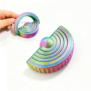 Juguete Antiestrés en Espiral Impreso en 3D, Juguete Antiestrés de Cono en Espiral Irregular para Aliviar el Estrés y la Ansiedad - Product Image 1