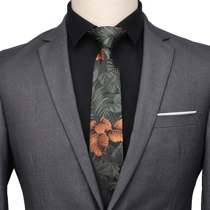 7 ס "מ דפוס אופנה עניבות העסק דפוס רטרו פרחים עניבות פוליאסטר