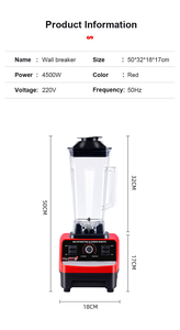 Hot 2 in 1 Electric <strong>Blender</strong> 4500w High Power Heavy Duty Commercial <strong>Blender</strong> Food Processor Ice Smoothies <strong>Kitchen</strong> Stationary Mixer - Product Image 3